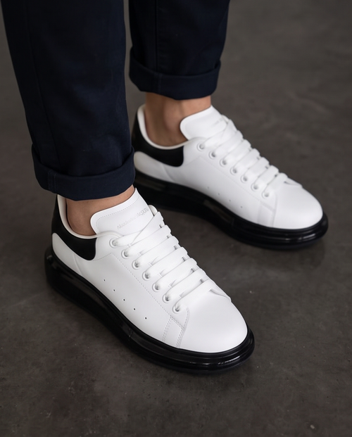 ALX&MCQ Beyaz Siyah Taban Platform Sneaker – Görsel 2