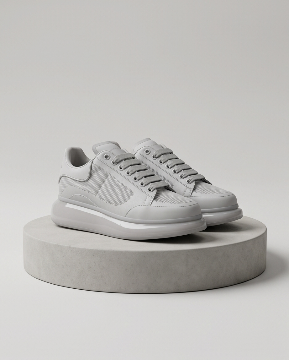 ALX&MCQ Beyaz Şeffaf Taban Sneaker – Görsel 6