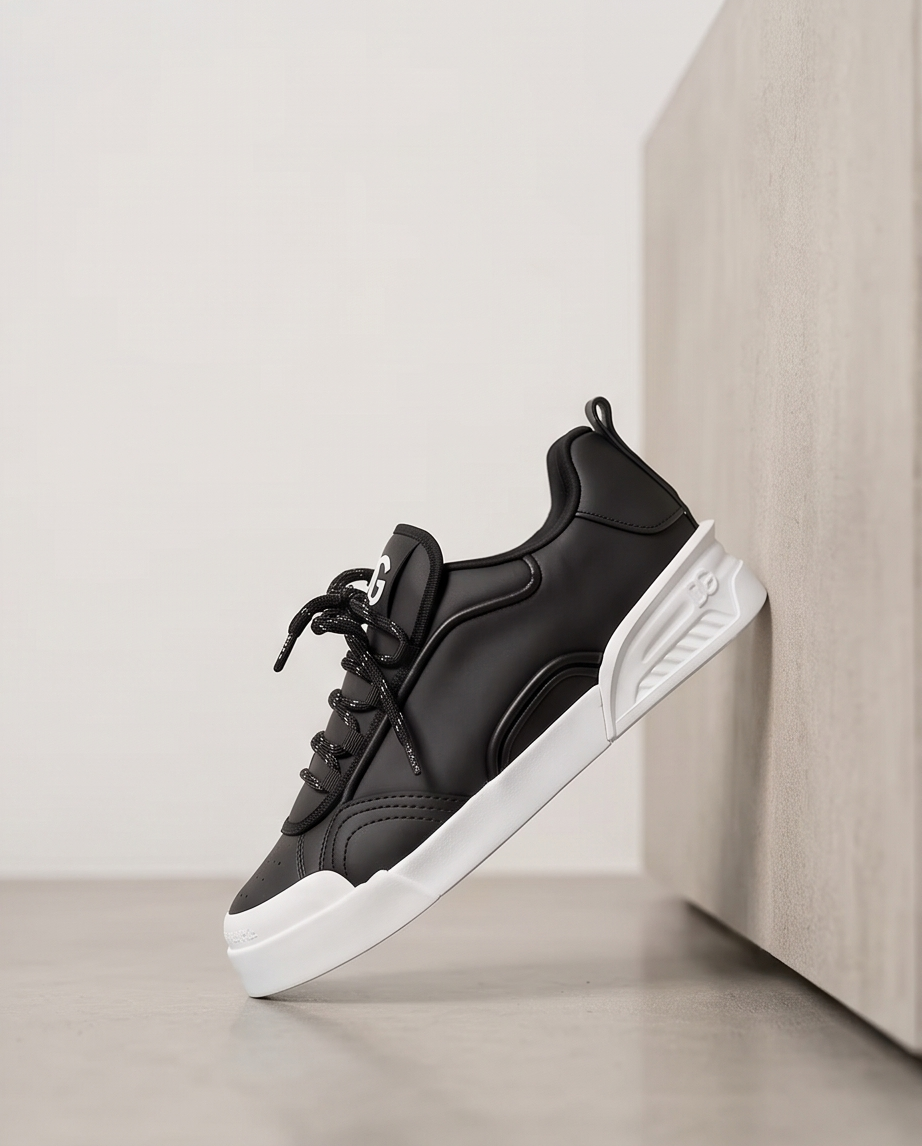 DOLCE&GABANNA Siyah & Beyaz Sneaker – Görsel 2