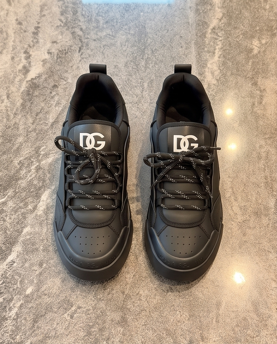 DOLCE&GABANNA Matte Black Sneaker – Görsel 6