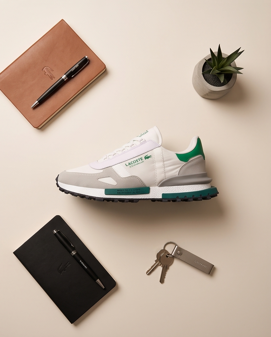 L’coste L-Series Yeşil Detaylı Spor Sneaker – Görsel 5