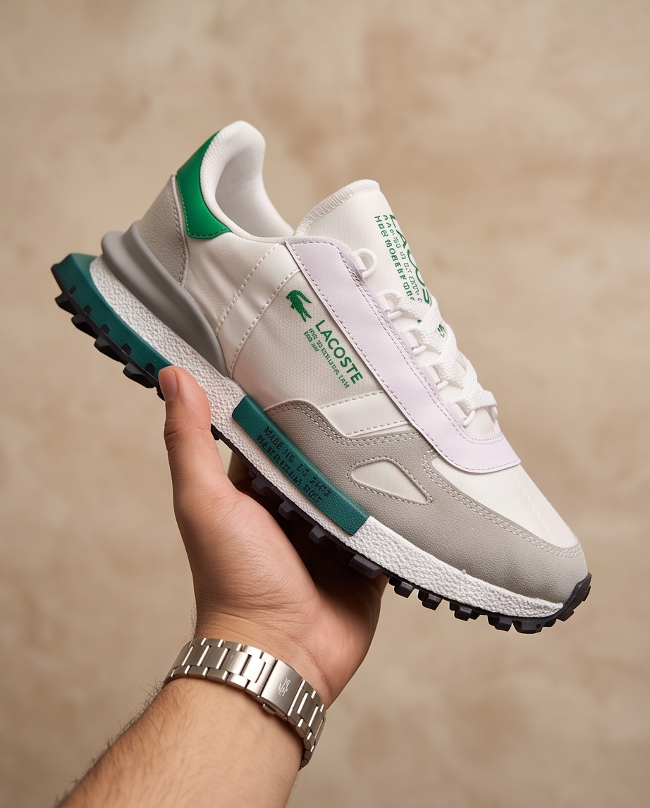 L’coste L-Series Yeşil Detaylı Spor Sneaker – Görsel 2