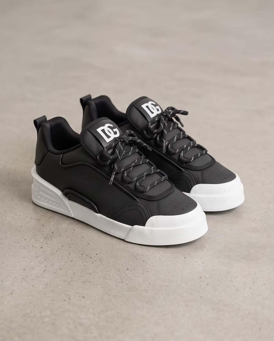 DOLCE&GABANNA Siyah & Beyaz Sneaker
