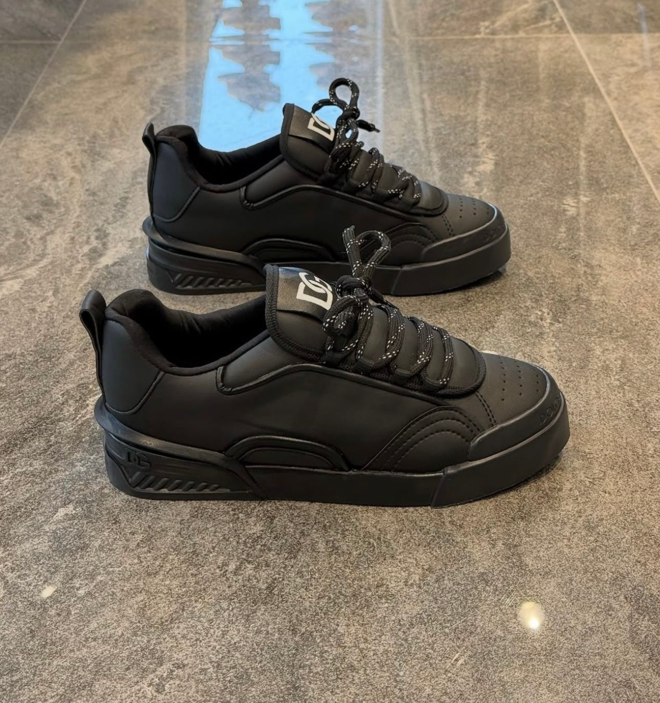 DOLCE&GABANNA Matte Black Sneaker – Görsel 2