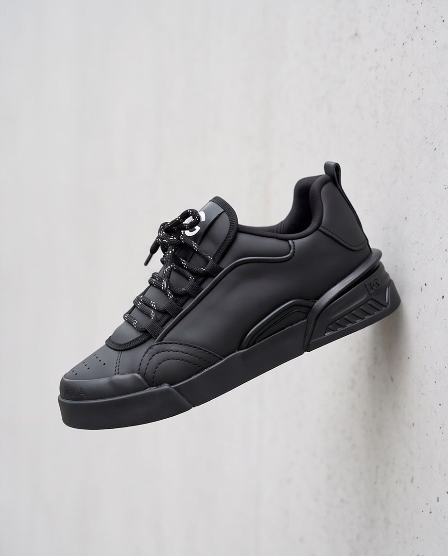 DOLCE&GABANNA Matte Black Sneaker – Görsel 4