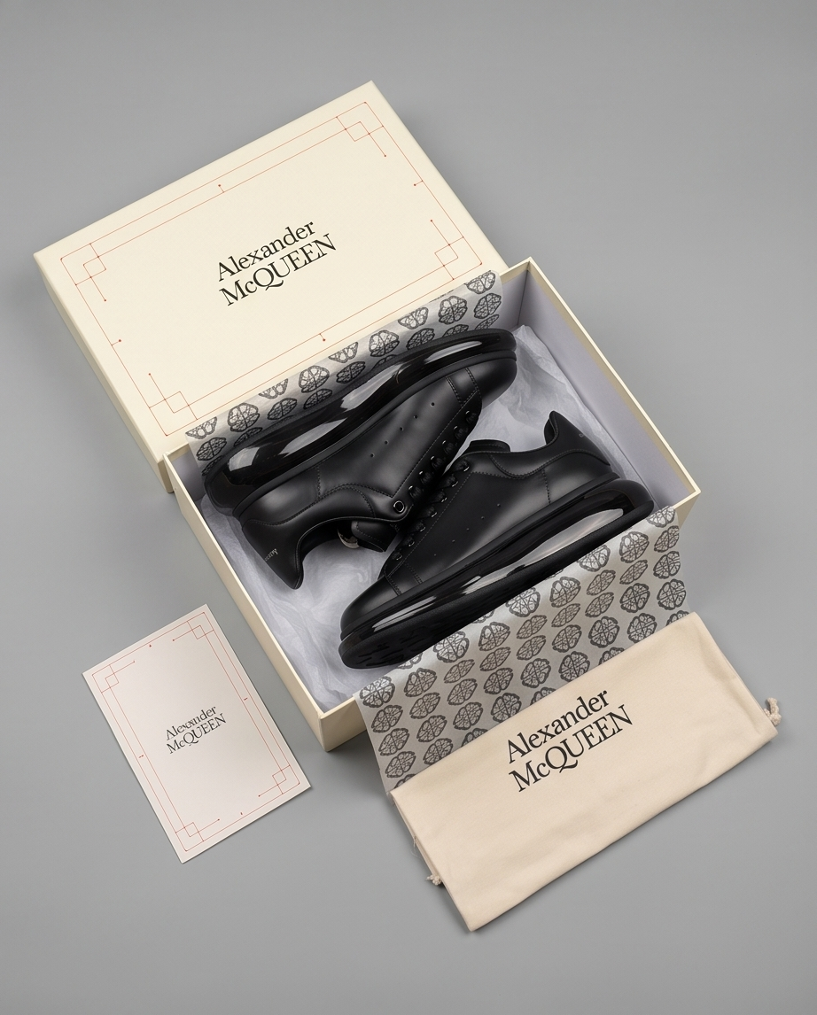 ALX&MCQ Siyah Şeffaf Taban Sneaker – Görsel 7